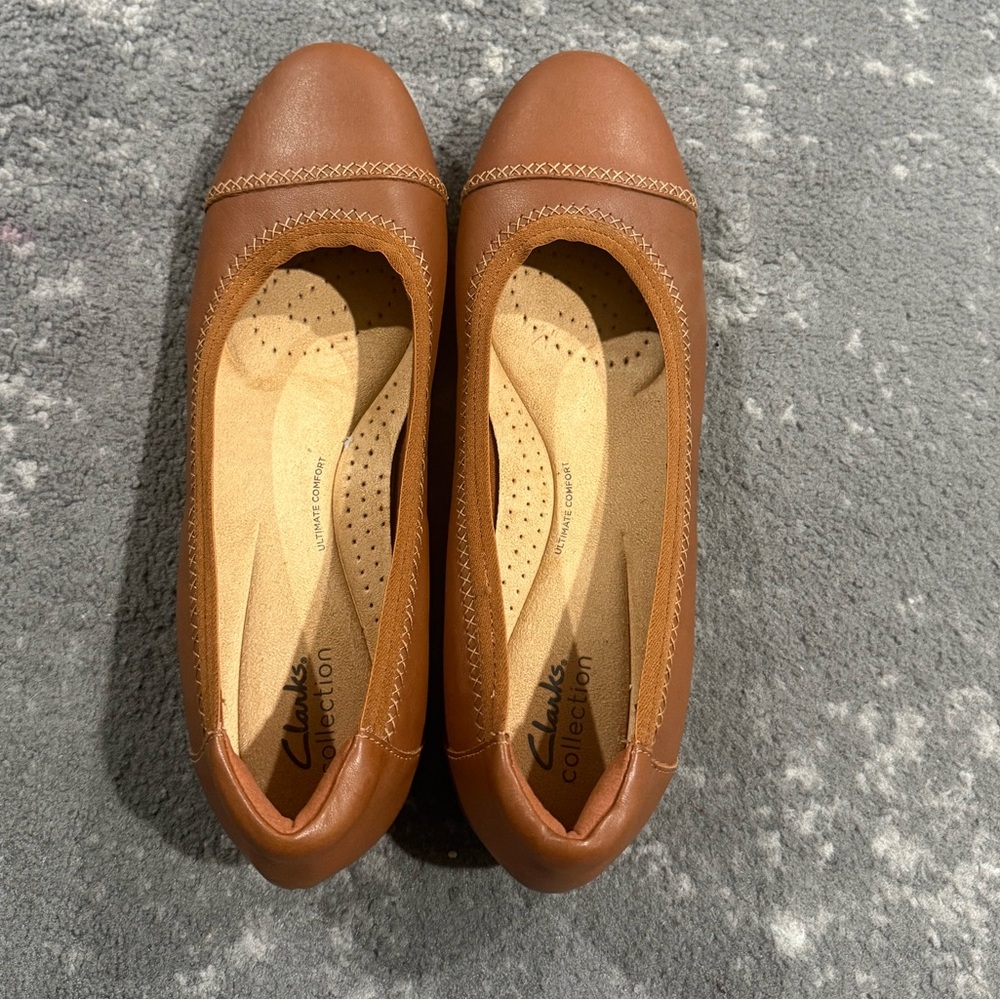Clarks Collection Women's Brown Ballet Flats